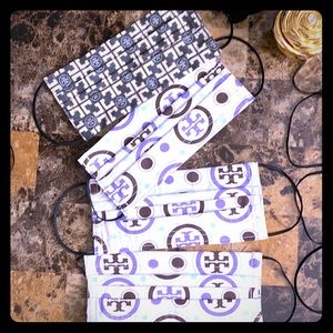 Tory Burch authentic fabric mask purple o